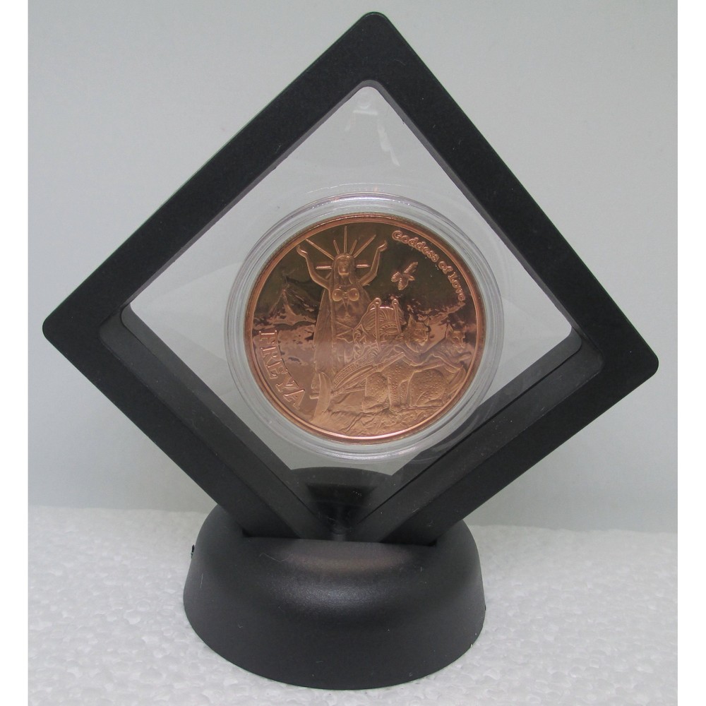 Freya - Valkyrie 1 oz .999 Copper BU Round USA Bullion Coin, Framed